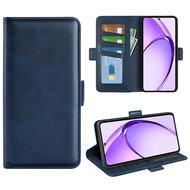 Oppo A80 5G Hoesje - MobyDefend Luxe Wallet Book Case (Sluiting Zijkant) - Blauw