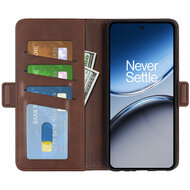 OnePlus Nord 4 Hoesje - MobyDefend Luxe Wallet Book Case (Sluiting Zijkant) - Bruin