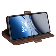 OnePlus Nord 4 Hoesje - MobyDefend Luxe Wallet Book Case (Sluiting Zijkant) - Bruin