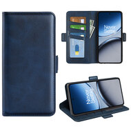 OnePlus Nord 4 Hoesje - MobyDefend Luxe Wallet Book Case (Sluiting Zijkant) - Blauw