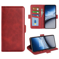 OnePlus Nord 4 Hoesje - MobyDefend Luxe Wallet Book Case (Sluiting Zijkant) - Rood
