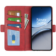 OnePlus Nord 4 Hoesje - MobyDefend Luxe Wallet Book Case (Sluiting Zijkant) - Rood