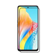 3-Pack Oppo A98 Screenprotectors - MobyDefend Screensavers Met Zwarte Randen - Gehard Glas 