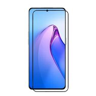 2-Pack Oppo Reno8 Pro screenprotectors - MobyDefend Screensaver Met Zwarte Randen - Gehard Glas