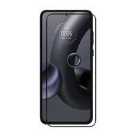 2-Pack Motorola Edge 30 Neo Screenprotectors - MobyDefend Screensaver Met Zwarte Randen - Gehard Glas