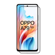 2-Pack Oppo A79 Screenprotectors - MobyDefend Screensavers Met Zwarte Randen - Gehard Glas