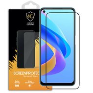 Oppo A76 Screenprotector - MobyDefend Screensaver Met Zwarte Randen - Gehard Glas