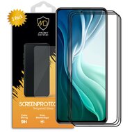 3-Pack Xiaomi Mi 11i Screenprotectors - MobyDefend Screensavers Met Zwarte Randen - Gehard Glas