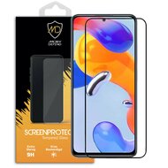 Xiaomi Redmi Note 11 Pro / Note 11 Pro 5G / Note 11 Pro+ Screenprotector - MobyDefend Screensaver Met Zwarte Randen - Gehard Glas