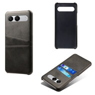 OnePlus Nord 4 Hoesje - MobyDefend Lederen Backcover Met Vakjes Voor Pasjes - Zwart