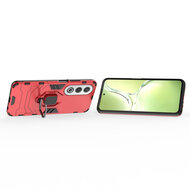 Oppo A80 5G Hoesje - MobyDefend Dubbelgelaagde Pantsercase Met Standaard - Rood