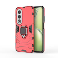 Oppo A80 5G Hoesje - MobyDefend Dubbelgelaagde Pantsercase Met Standaard - Rood