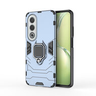 Oppo A80 5G Hoesje - MobyDefend Dubbelgelaagde Pantsercase Met Standaard - Blauw