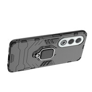 Oppo A80 5G Hoesje - MobyDefend Dubbelgelaagde Pantsercase Met Standaard - Zwart