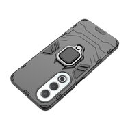 Oppo A80 5G Hoesje - MobyDefend Dubbelgelaagde Pantsercase Met Standaard - Zwart
