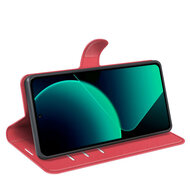 Xiaomi 13T / 13T Pro Hoesje - MobyDefend Kunstleren Wallet Book Case (Sluiting Voorkant) - Rood