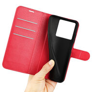 Xiaomi 13T / 13T Pro Hoesje - MobyDefend Kunstleren Wallet Book Case (Sluiting Voorkant) - Rood