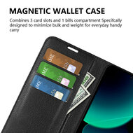 Xiaomi 13T / 13T Pro Hoesje - MobyDefend Kunstleren Wallet Book Case (Sluiting Voorkant) - Bruin