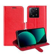 Xiaomi 13T / 13T Pro Hoesje - MobyDefend Wallet Book Case (Sluiting Achterkant) - Rood