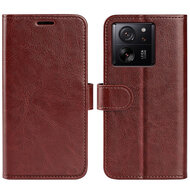 Xiaomi 13T / 13T Pro Hoesje - MobyDefend Wallet Book Case (Sluiting Achterkant) - Bruin
