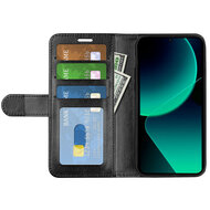 Xiaomi 13T / 13T Pro Hoesje - MobyDefend Wallet Book Case (Sluiting Achterkant) - Zwart