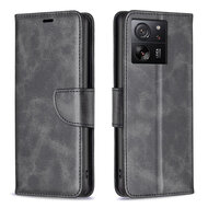 Xiaomi 13T / 13T Pro Hoesje - MobyDefend Wallet Book Case Met Koord - Zwart