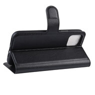 iPhone 11 Hoesje - MobyDefend Kunstleren Wallet Book Case (Sluiting Voorkant) - Zwart