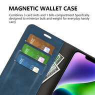 iPhone 15 Hoesje - Luxe Wallet Bookcase (Magnetische Sluiting) - Roze