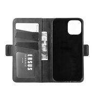 Apple iPhone 12 / iPhone 12 Pro Hoesje - MobyDefend Luxe Wallet Book Case (Sluiting Zijkant) - Zwart