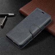 iPhone 12 / iPhone 12 Pro Hoesje - MobyDefend Wallet Book Case Met Koord - Zwart