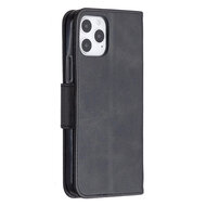 iPhone 12 / iPhone 12 Pro Hoesje - MobyDefend Wallet Book Case Met Koord - Zwart