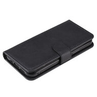 iPhone 12 / iPhone 12 Pro Hoesje - MobyDefend Luxe 2-in-1 Wallet Book Case Met Uitneembare Backcover - Zwart