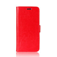 Apple iPhone 12 / iPhone 12 Pro Hoesje - MobyDefend Wallet Book Case (Sluiting Achterkant) - Rood