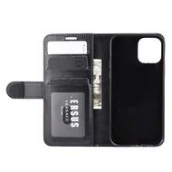 Apple iPhone 12 / iPhone 12 Pro Hoesje - MobyDefend Wallet Book Case (Sluiting Achterkant) - Zwart