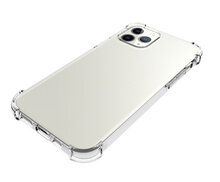 Apple iPhone 12 / iPhone 12 Pro Hoesje - MobyDefend Transparante Shockproof TPU Backcover - Verstevigde Hoeken - Volledig Doorzichtig