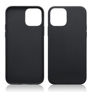 Apple iPhone 12 / iPhone 12 Pro Hoesje - MobyDefend TPU Backcover - Mat Zwart