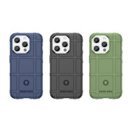 iPhone 15 Pro Hoesje - Mobydefend Rugged Shield TPU Backcover - Blauw