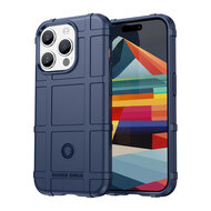 iPhone 15 Pro Hoesje - Mobydefend Rugged Shield TPU Backcover - Blauw