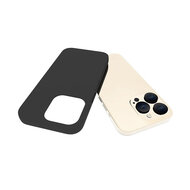 iPhone 15 Pro Hoesje - MobyDefend TPU Backcover - Mat Zwart