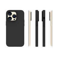 iPhone 15 Pro Hoesje - MobyDefend TPU Backcover - Mat Zwart