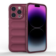 iPhone 15 Pro Hoesje - MobyDefend TPU Gripcase - Paars