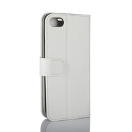 Apple iPhone SE (2020/2022) / iPhone 7 / iPhone 8 Hoesje - MobyDefend Wallet Book Case (Sluiting Achterkant) - Wit