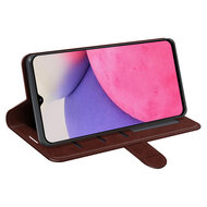 Samsung Galaxy A53 Hoesje - MobyDefend Wallet Book Case (Sluiting Achterkant) - Bruin