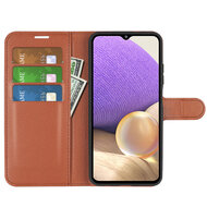 Samsung Galaxy A53 Hoesje - MobyDefend Kunstleren Wallet Book Case (Sluiting Voorkant) - Bruin