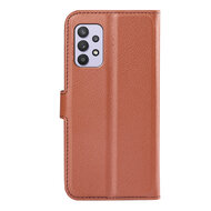 Samsung Galaxy A53 Hoesje - MobyDefend Kunstleren Wallet Book Case (Sluiting Voorkant) - Bruin