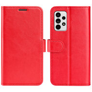 Samsung Galaxy A53 Hoesje - MobyDefend Wallet Book Case (Sluiting Achterkant) - Rood