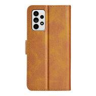 Samsung Galaxy A53 Hoesje - MobyDefend Luxe Wallet Book Case (Sluiting Zijkant) - Lichtbruin