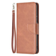 Samsung Galaxy A53 Hoesje - MobyDefend Wallet Book Case Met Koord - Bruin