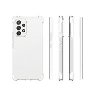 Samsung Galaxy A53 Hoesje - MobyDefend Transparante Shockproof TPU Backcover - Verstevigde Hoeken - Volledig Doorzichtig