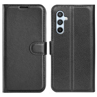Samsung Galaxy A54 Hoesje - MobyDefend Kunstleren Wallet Book Case (Sluiting Voorkant) - Zwart